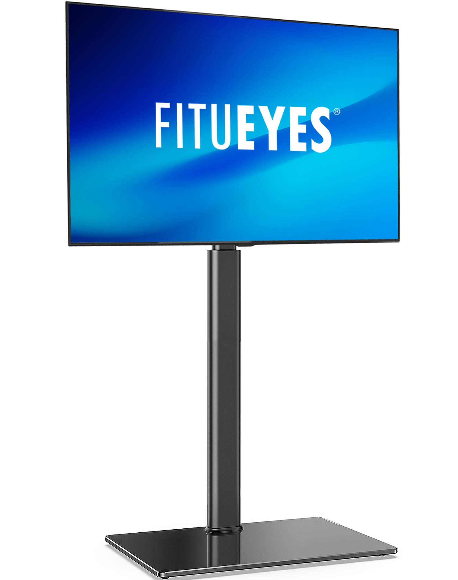 FITUEYES テレビスタンド 32〜60インチ対応 壁寄せテレビスタンド AVアクセサリ 高さ調節可能 ラック回転可能 ブラック TT106002